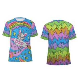 Psychedelic Psychonaught Rabbit in Space Men’s O-Neck T-Shirt | 190GSM Cotton
