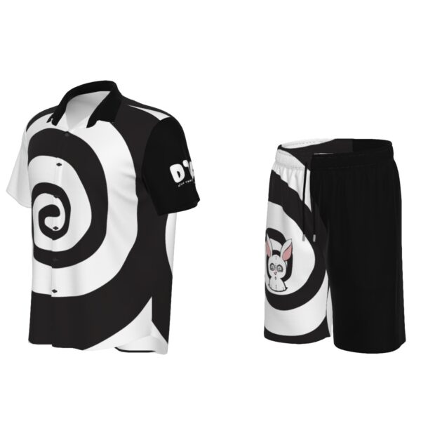 Spiral Rabbit Men's Short Sleeve Shirt Set - Image 3