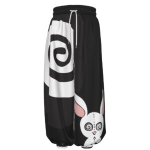 Spiral Rabbit Unisex Lantern Pants