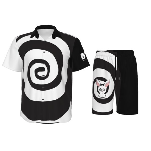 Spiral Rabbit Men's Short Sleeve Shirt Set