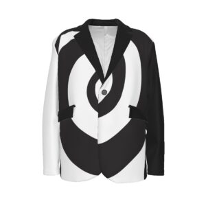 Spiral Rabbit Men’s Casual Flat Lapel Collar Blazer | 245GSM Cotton
