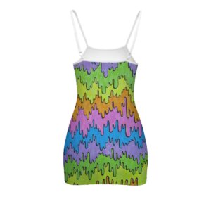 Psychedelic Psychonaught Rabbit in Space Women’s Cami Dress (Plus Size)