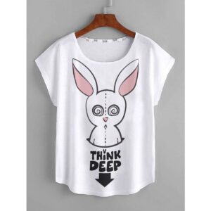 Think Deep Arrow Women’s Curved Hem T-shirt (Plus Size)